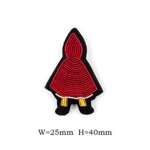 Käsitsi tikitud huule/ümbriku/vihmavarju märgid Käepaela aplikatsioon mantli pükste koti prossi jaoks