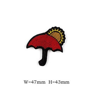 Käsitsi tikitud huule/ümbriku/vihmavarju märgid Käepaela aplikatsioon mantli pükste koti prossi jaoks