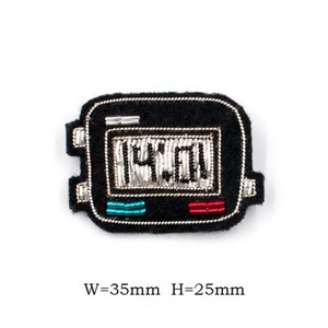 Käsitsi tikitud huule/ümbriku/vihmavarju märgid Käepaela aplikatsioon mantli pükste koti prossi jaoks