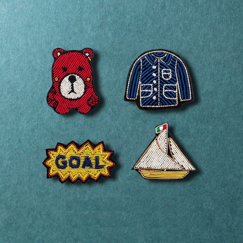 Käsitsi tikitud huule/ümbriku/vihmavarju märgid Käepaela aplikatsioon mantli pükste koti prossi jaoks 