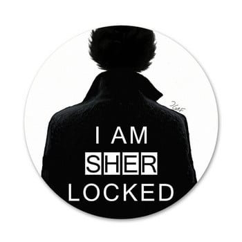 Sherlock Moriartee 221B Значка Брошка Аксесоари за игли за дрехи Декорация на раница Подарък 58 мм