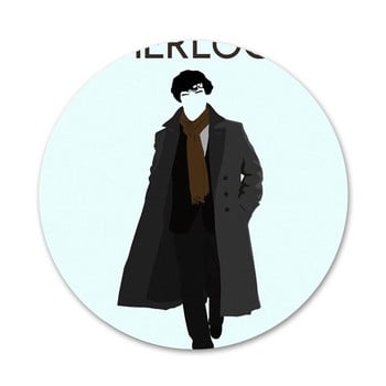 Sherlock Moriartee 221B Значка Брошка Аксесоари за игли за дрехи Декорация на раница Подарък 58 мм