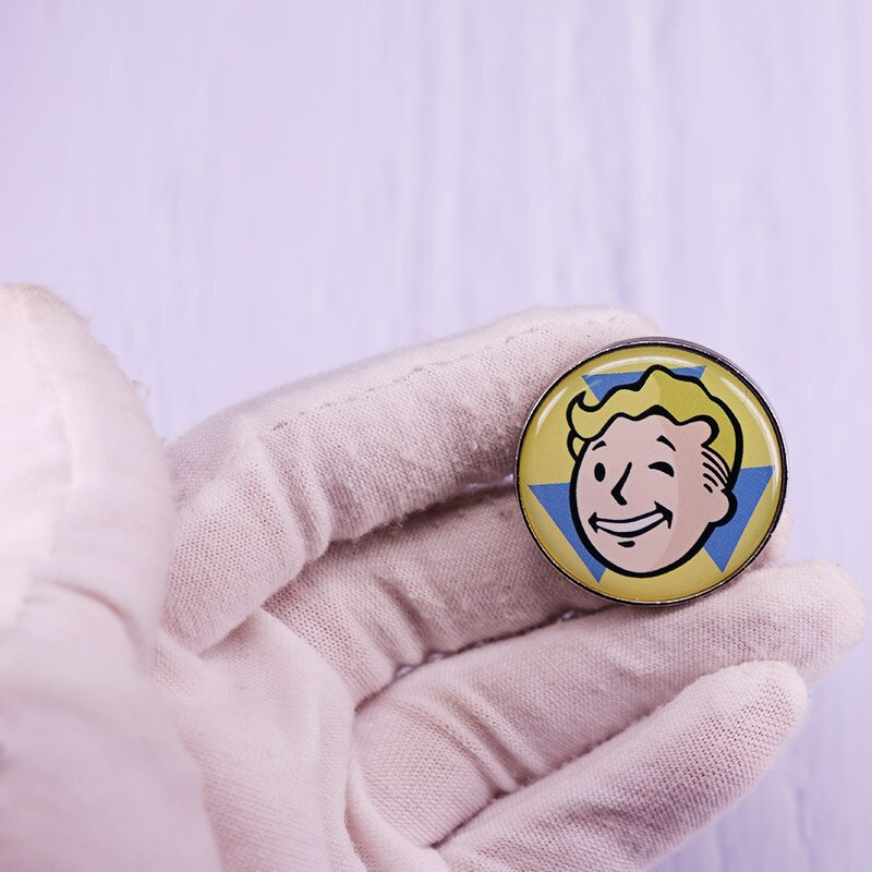 C1974 Fallout Vault Boy značka s gumbom igle za smiješnu igru unisex jakne dodatak za ruksak