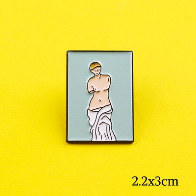 Μεταλλικές κονκάρδες με πέτο ηλίανθου Καρφίτσες ζωγραφικής και καρφίτσες για γυναίκες Ανδρικές καρφίτσες με πέτο Δημιουργικό δώρο κοσμήματα σακίδιο πλάτης για φίλους