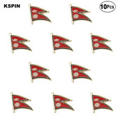 10 tk. partii Nepali lipp Reväärinõel Lipumärk Pross Nõelad Märgid