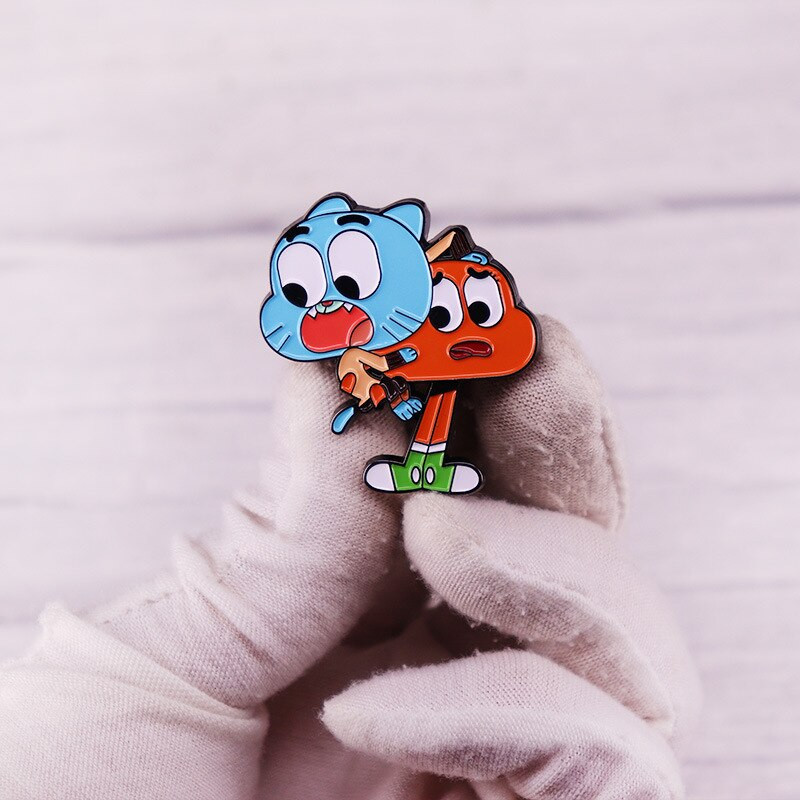 AD2117 Cute Rabbit Cartoon Αστείες μεταλλικές καρφίτσες με κουμπιά από τζιν μπουφάν Καρφίτσα κοσμήματος Διακοσμητικό σήμα για καρφίτσες για ρεβέρ ρούχων