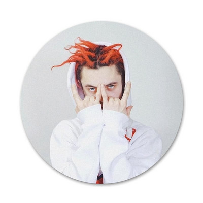 GONE Fludd Reperis Piktogramos Smeigtukai Ženkliuko puošimas Sagės Metaliniai ženkleliai kuprinei papuošti 58mm