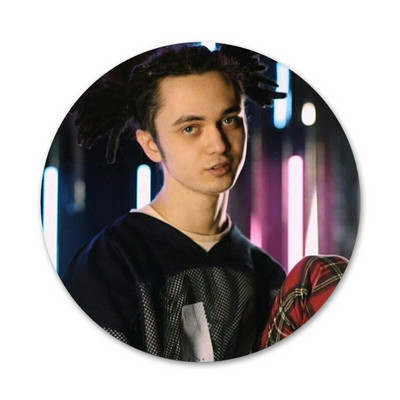 GONE Fludd Reperis Piktogramos Smeigtukai Ženkliuko puošimas Sagės Metaliniai ženkleliai kuprinei papuošti 58mm