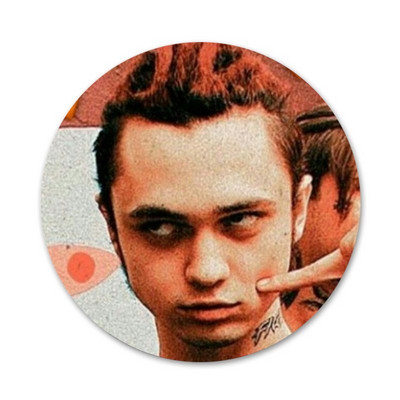 GONE Fludd Reperis Piktogramos Smeigtukai Ženkliuko puošimas Sagės Metaliniai ženkleliai kuprinei papuošti 58mm