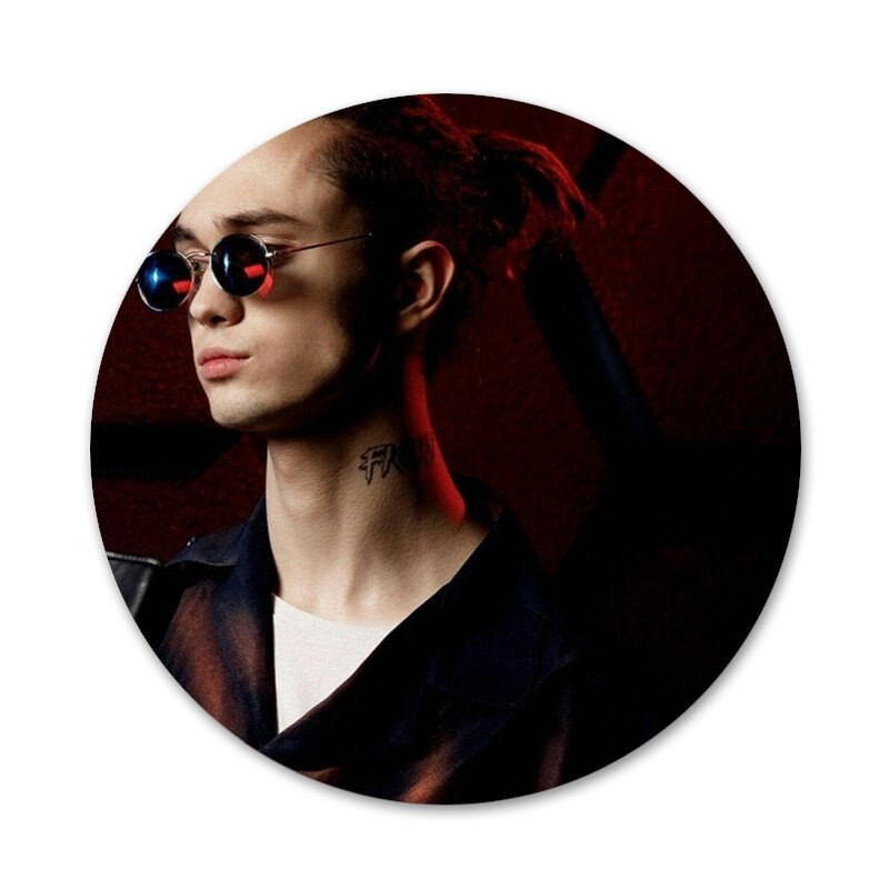 GONE Fludd Reperis Piktogramos Smeigtukai Ženkliuko puošimas Sagės Metaliniai ženkleliai kuprinei papuošti 58mm