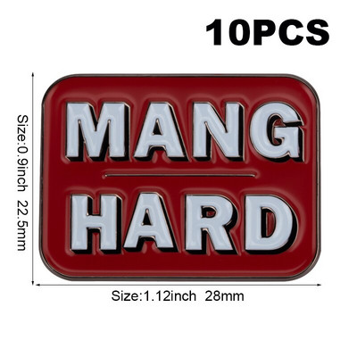 10 tk palju Nad Them She Her He Him IT IT ON SHE THEY HE THEY IEL Metallist märk Revääritihvt Märk Pross Pins Märgid