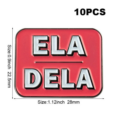 10 tk palju Nad Them She Her He Him IT IT ON SHE THEY HE THEY IEL Metallist märk Revääritihvt Märk Pross Pins Märgid