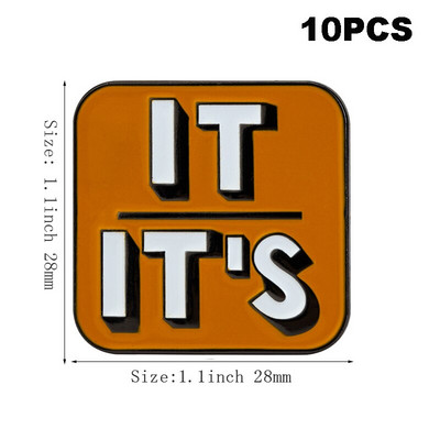 10 tk palju Nad Them She Her He Him IT IT ON SHE THEY HE THEY IEL Metallist märk Revääritihvt Märk Pross Pins Märgid