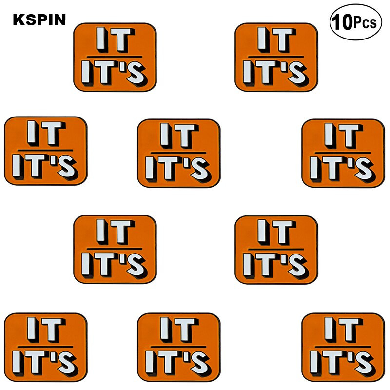 10 tk palju Nad Them She Her He Him IT IT ON SHE THEY HE THEY IEL Metallist märk Revääritihvt Märk Pross Pins Märgid