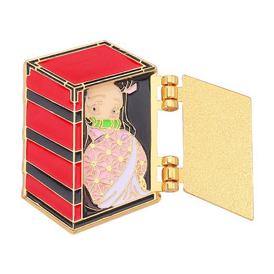 AD2093 Demon Slayer Anime japonez Metal Email Ace și broșe pentru rever, genți de rucsac, insignă, cadouri de colecție