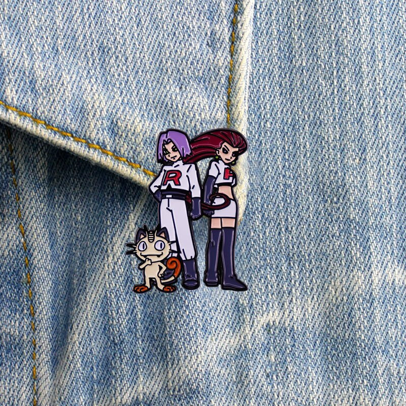 AD2093 Demon Slayer Anime japonez Metal Email Ace și broșe pentru rever, genți de rucsac, insignă, cadouri de colecție