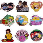 AD869 Patchfan Art Funny Cartoon Emajl Igle i broševi za žene Muškarci Anime igle za rever Ruksaci Torbe Bedž Kolekcija Pokloni