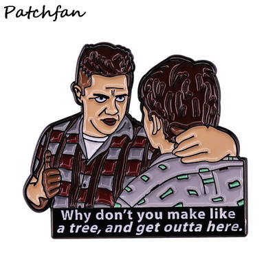 AD869 Patchfan Art Funny Cartoon Emajl Igle i broševi za žene Muškarci Anime igle za rever Ruksaci Torbe Bedž Kolekcija Pokloni