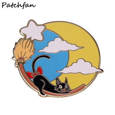 AD869 Patchfan Art Funny Cartoon Emajl Igle i broševi za žene Muškarci Anime igle za rever Ruksaci Torbe Bedž Kolekcija Pokloni