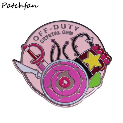 AD869 Patchfan Art Funny Cartoon Emajl Igle i broševi za žene Muškarci Anime igle za rever Ruksaci Torbe Bedž Kolekcija Pokloni