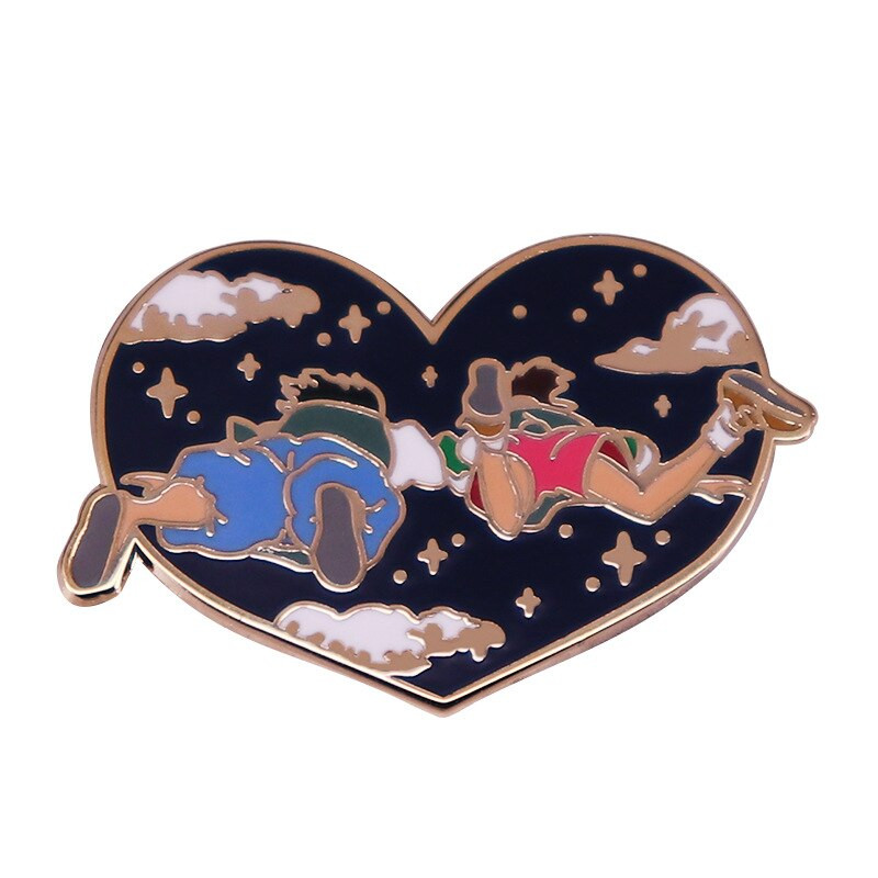 AD869 Patchfan Art Funny Cartoon Emajl Igle i broševi za žene Muškarci Anime igle za rever Ruksaci Torbe Bedž Kolekcija Pokloni