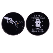 C2671 Vintage Cat Kitten Lover Broš Emajl Pin Broševi Metalni bedževi Torba Odjeća Igle Nakit Poklon za ljubitelje životinja