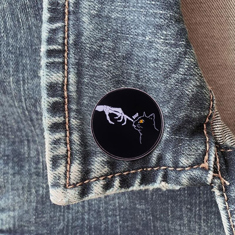 C2671 Vintage Cat Kitten Lover Broš Emajl Pin Broševi Metalni bedževi Torba Odjeća Igle Nakit Poklon za ljubitelje životinja