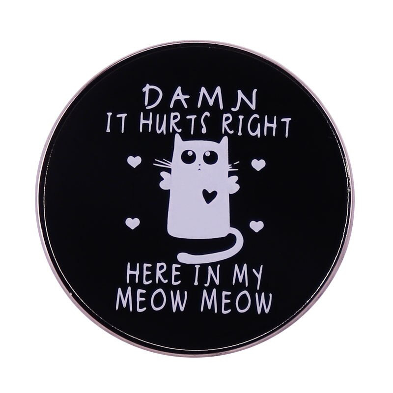 C2671 Vintage Cat Kitten Lover Broš Emajl Pin Broševi Metalni bedževi Torba Odjeća Igle Nakit Poklon za ljubitelje životinja