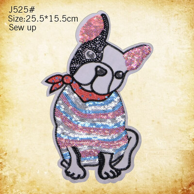 Kõrgekvaliteedilised värvilised litrid armsa looma kassi ja koera mustriga tikandiplaaster DIY animatsioon märgi tikandi õmblemine ja tikandid