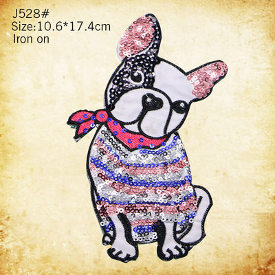 Kõrgekvaliteedilised värvilised litrid armsa looma kassi ja koera mustriga tikandiplaaster DIY animatsioon märgi tikandi õmblemine ja tikandid