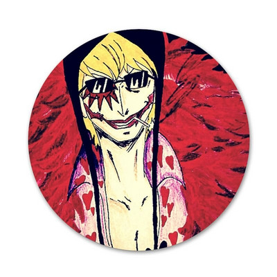 Ιαπωνικό Animation One Piece Doflamingo Badge καρφίτσα καρφίτσα Αξεσουάρ για ρούχα Δώρο διακόσμηση σακιδίου πλάτης
