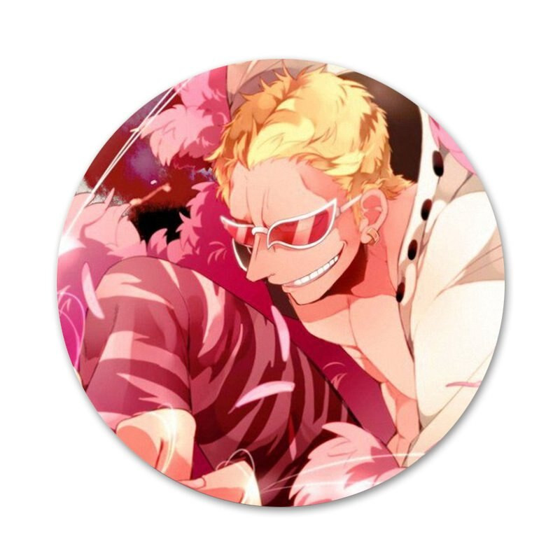 Ιαπωνικό Animation One Piece Doflamingo Badge καρφίτσα καρφίτσα Αξεσουάρ για ρούχα Δώρο διακόσμηση σακιδίου πλάτης