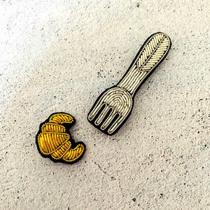 Ecusoane brodate manual Vesela de bar/MÂNcare/Băutură/Brața aplicată pentru haină Pantaloni Geantă Broșă Broche alimentaire