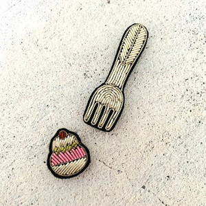 Ecusoane brodate manual Vesela de bar/MÂNcare/Băutură/Brața aplicată pentru haină Pantaloni Geantă Broșă Broche alimentaire