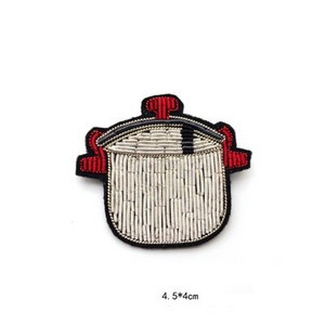 Ecusoane brodate manual Vesela de bar/MÂNcare/Băutură/Brața aplicată pentru haină Pantaloni Geantă Broșă Broche alimentaire