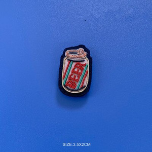Ecusoane brodate manual Vesela de bar/MÂNcare/Băutură/Brața aplicată pentru haină Pantaloni Geantă Broșă Broche alimentaire