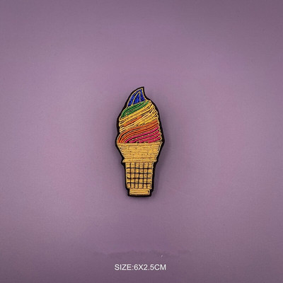 Ecusoane brodate manual Vesela de bar/MÂNcare/Băutură/Brața aplicată pentru haină Pantaloni Geantă Broșă Broche alimentaire