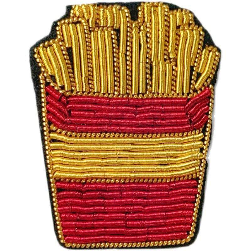 Ecusoane brodate manual Vesela de bar/MÂNcare/Băutură/Brața aplicată pentru haină Pantaloni Geantă Broșă Broche alimentaire