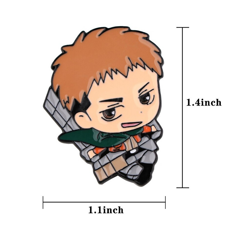 E3791 Anime japonez Atacul pe Titan Ace de revere Insigne Brosa haine Ace emailate Accesorii pentru rucsac Bijuterii decorative Cadouri