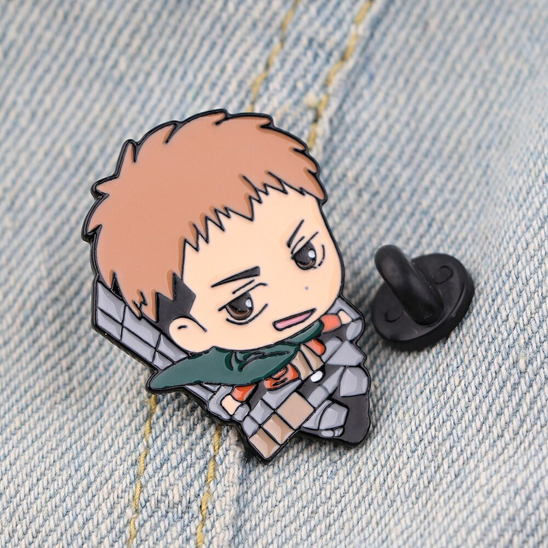 E3791 Anime japonez Atacul pe Titan Ace de revere Insigne Brosa haine Ace emailate Accesorii pentru rucsac Bijuterii decorative Cadouri