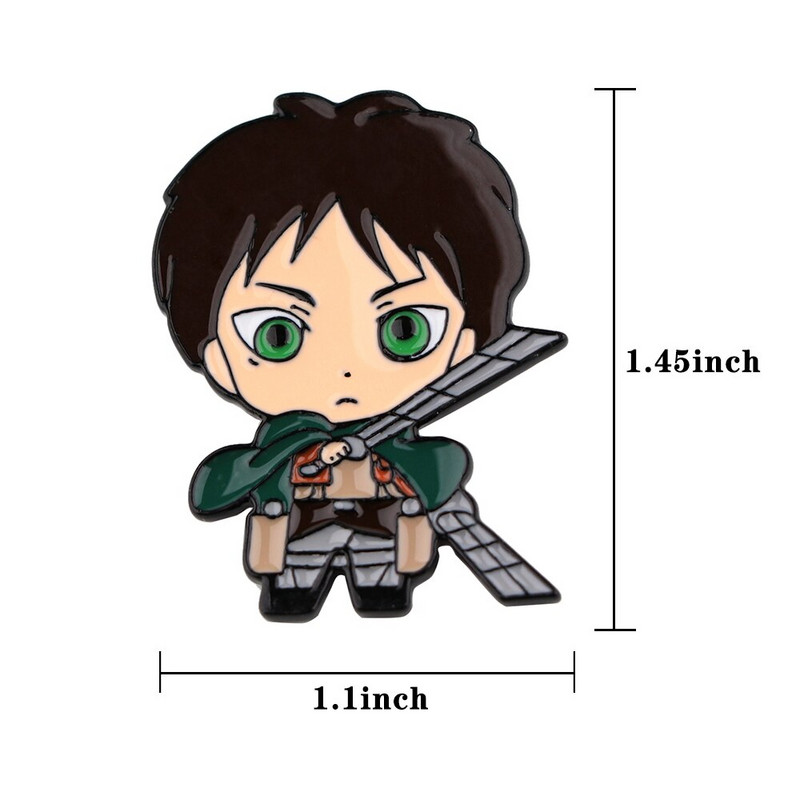E3791 Anime japonez Atacul pe Titan Ace de revere Insigne Brosa haine Ace emailate Accesorii pentru rucsac Bijuterii decorative Cadouri