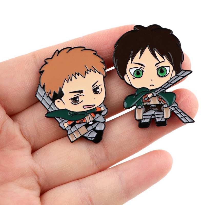 E3791 Anime japonez Atacul pe Titan Ace de revere Insigne Brosa haine Ace emailate Accesorii pentru rucsac Bijuterii decorative Cadouri