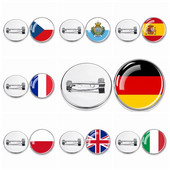 Euroopa lipu märginõelad Saksamaa Prantsusmaa Iirimaa Poola Belgia Hispaania Suurbritannia Pride klaaskupli märginõelad seljakottide jaoks Ehted