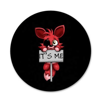 Fnaf Plush Foxy ikoonid nööpnõelad märgi kaunistus prossid Metallist märgid seljakoti kaunistamiseks 58 mm