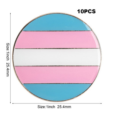 10 tk palju Straight Allies Pride vikerkaare lipp Rozet Metal Chapas Metalicas Pins Ikoon Seljakott Pross kingituseks XY0307