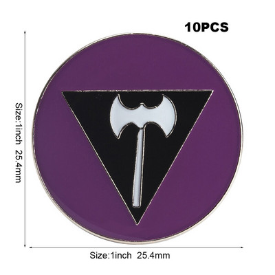 10 tk palju Straight Allies Pride vikerkaare lipp Rozet Metal Chapas Metalicas Pins Ikoon Seljakott Pross kingituseks XY0307