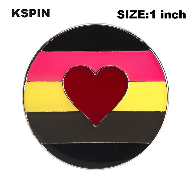 10 tk palju Straight Allies Pride vikerkaare lipp Rozet Metal Chapas Metalicas Pins Ikoon Seljakott Pross kingituseks XY0307