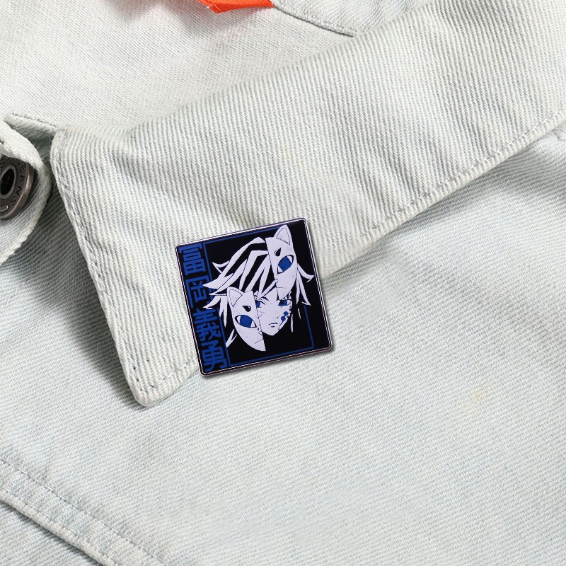 C2645 Japanska manga figura Ubojica demona Emajlirana igla Igle za revere za ruksake Broševi Odjeća Anime aktovke Značke Dekoracija