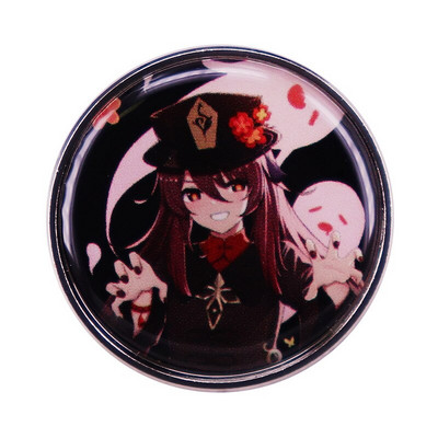 C2155 Anime Genshin Impact Venti Metal Cartoon κρεμαστό κόσμημα Παιχνίδια μεταλλικό σήμα Καρφίτσες καρφίτσας Decor Cosplay