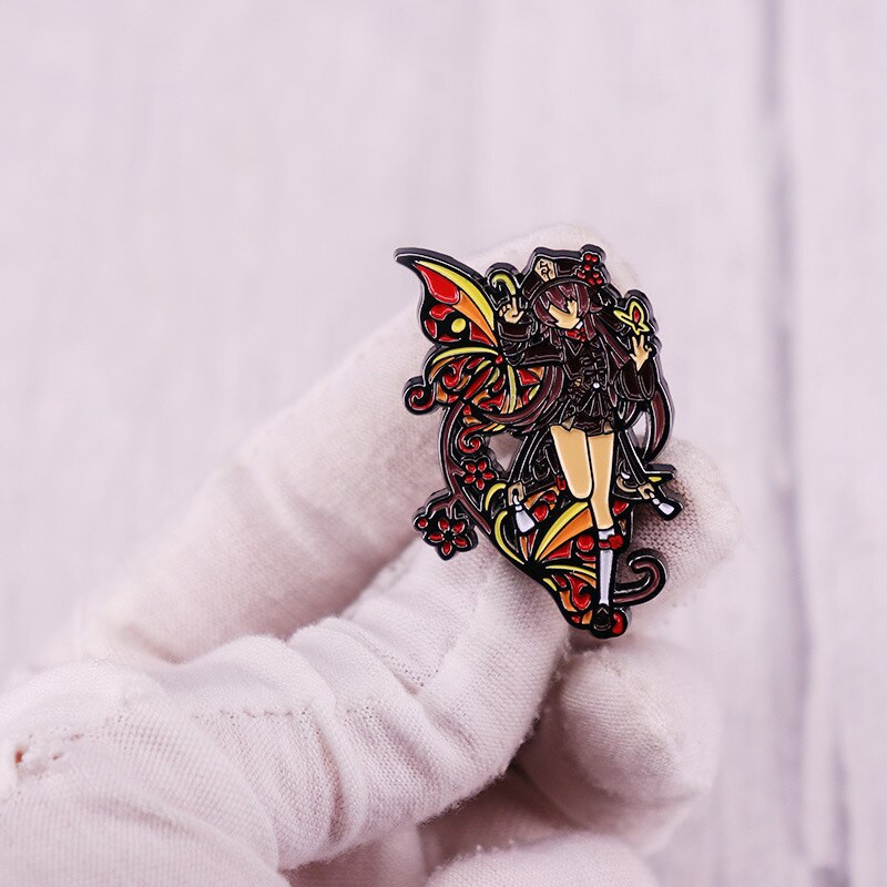 C2155 Anime Genshin Impact Venti Metal Cartoon κρεμαστό κόσμημα Παιχνίδια μεταλλικό σήμα Καρφίτσες καρφίτσας Decor Cosplay